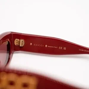Gucci | Accessories | Gucci Gg89s Rectangular Sunglasses Red  display picture 1
